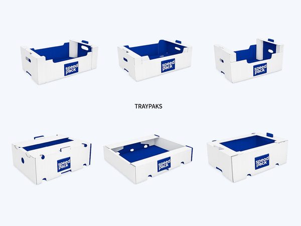 Speedpack traypaks with integrated dividers